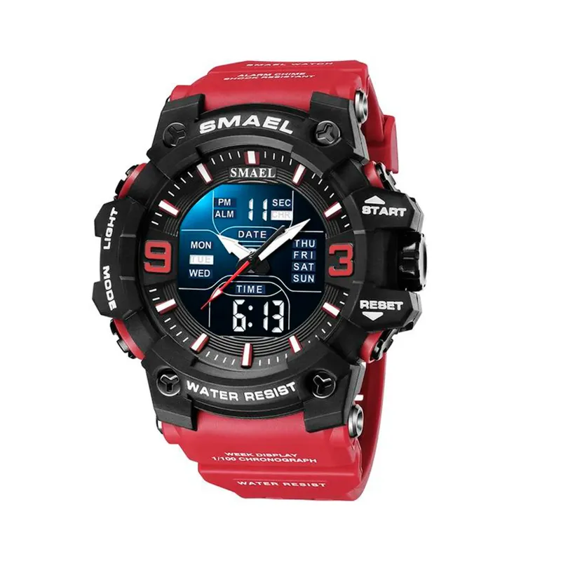 SMAEL - SMAEL RELOJ ROJO  DEPORTIVO CASUAL HOMBRE