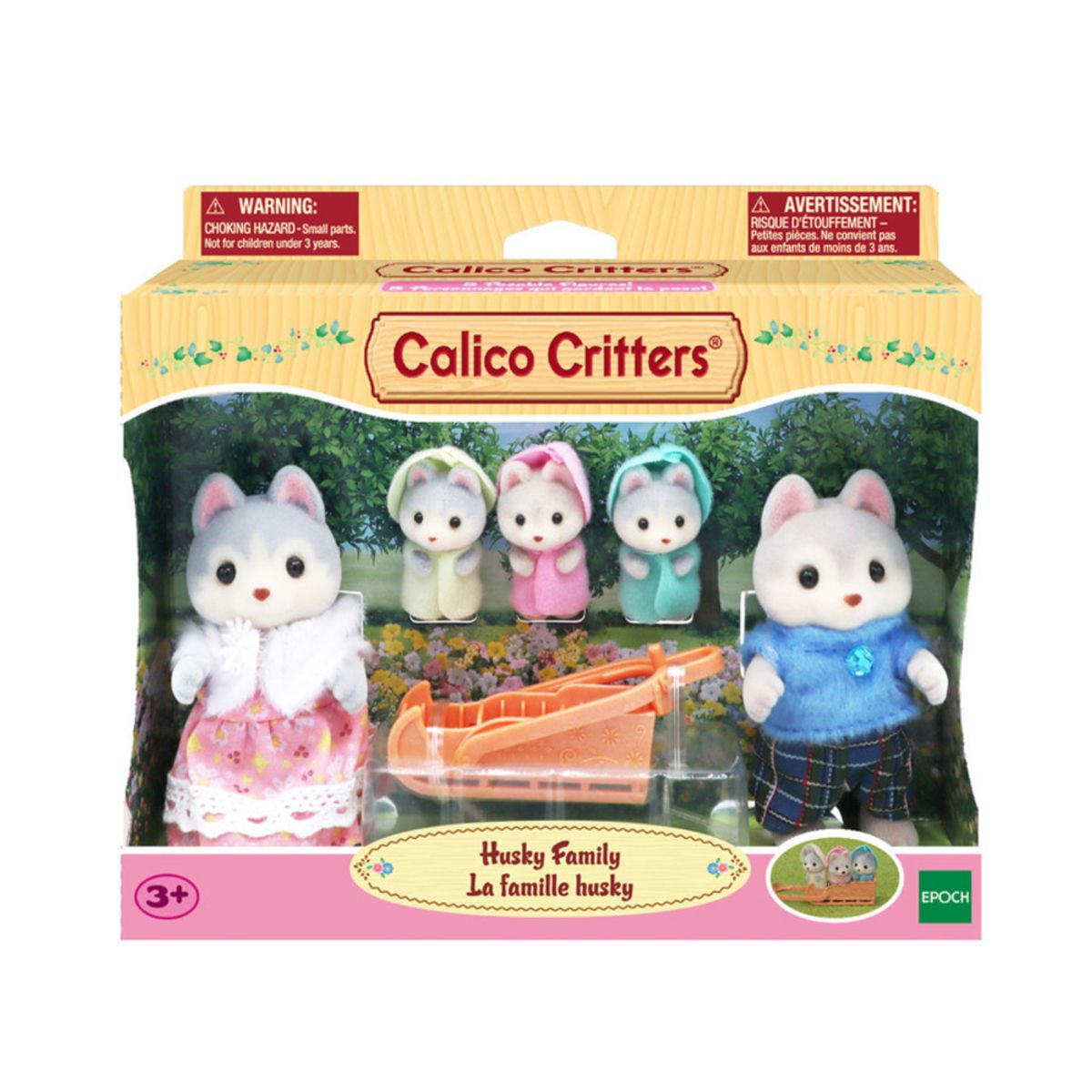 EPOCH MAKING - SYLVANIAN FAMILIES CALICO CRITTERS FAMILIA PERRITOS HUSKY