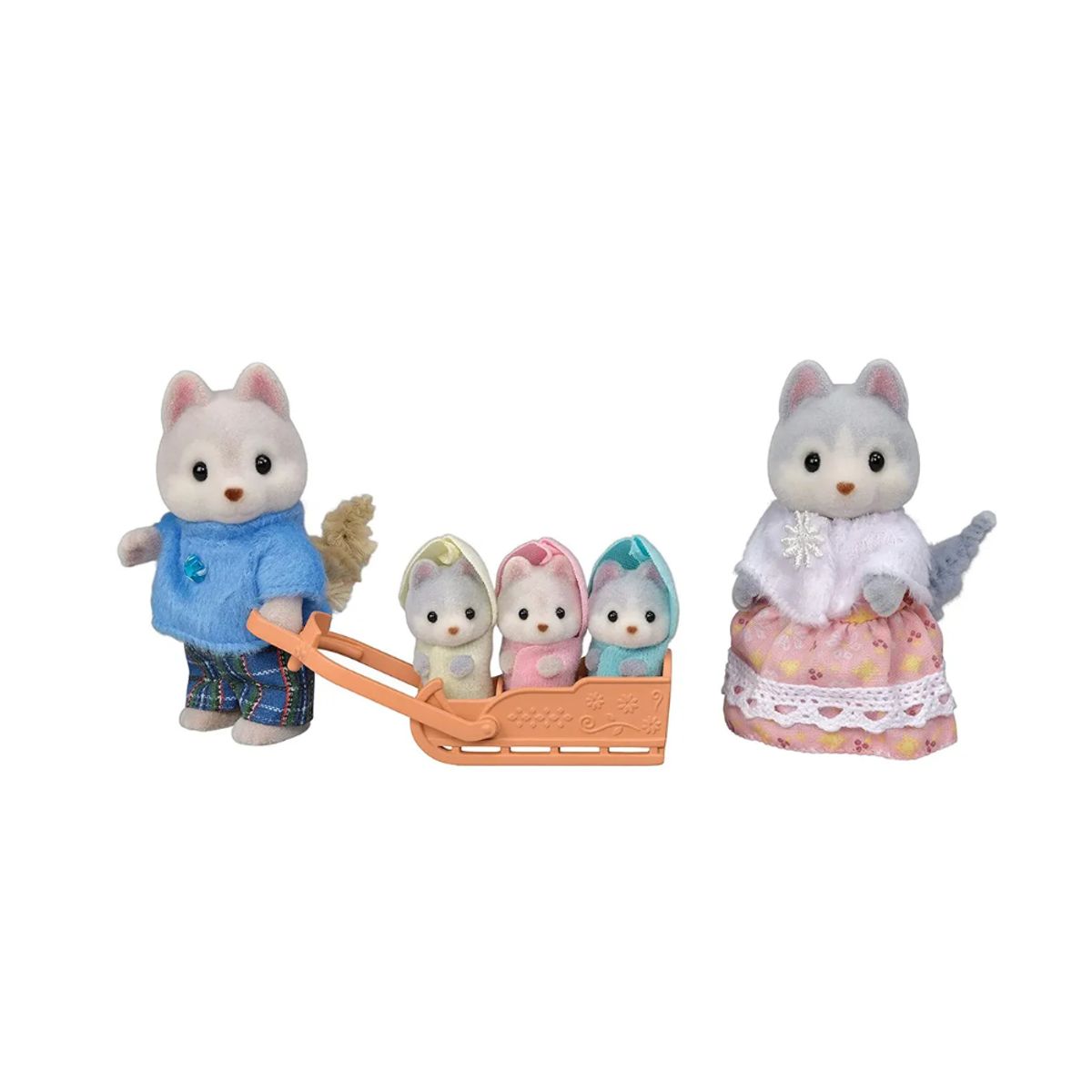 EPOCH MAKING - SYLVANIAN FAMILIES CALICO CRITTERS FAMILIA PERRITOS HUSKY