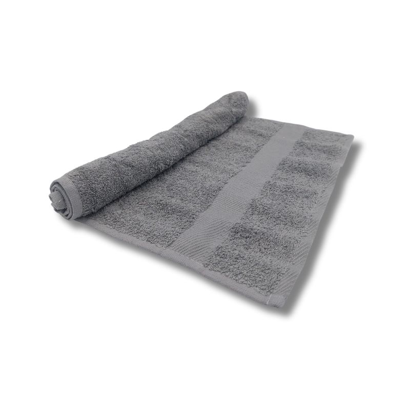 GENERICO - Toalla de Mano Color Gris 100% Algodón