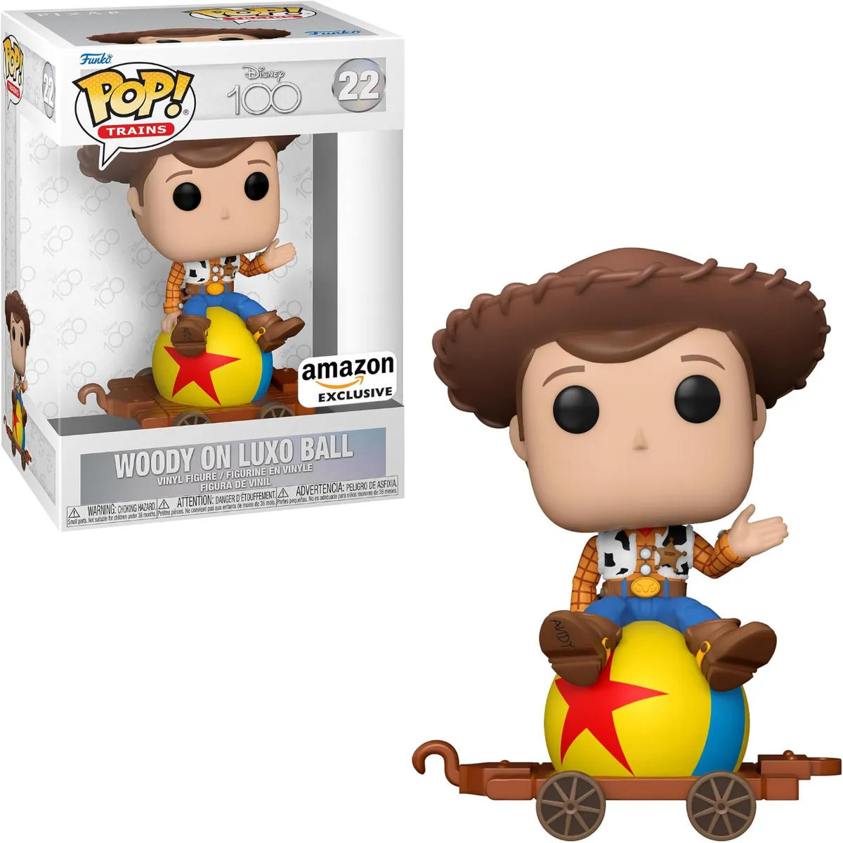 FUNKO - Funko Pop Tren Woody - Toy Story Disney 100 Exc Amazon