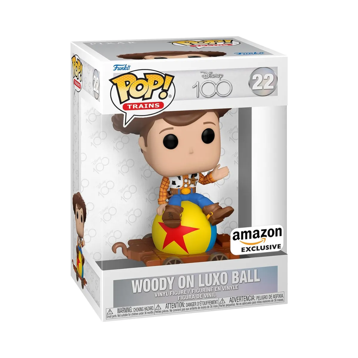 FUNKO - Funko Pop Tren Woody - Toy Story Disney 100 Exc Amazon