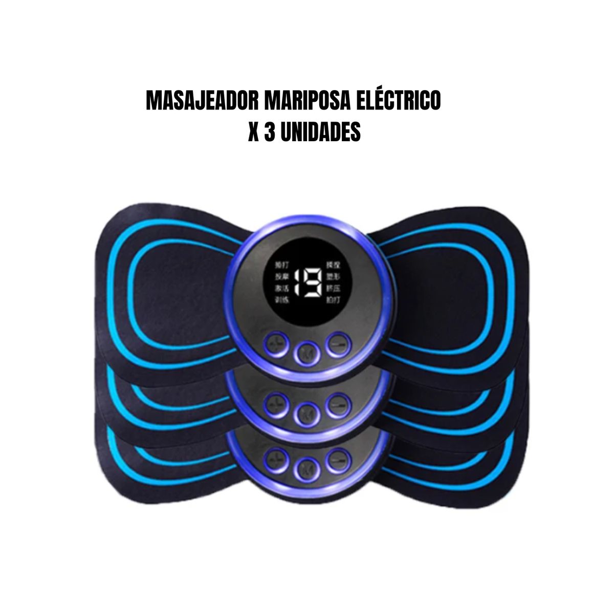 GENERICO - Masajeador Mariposa Eléctrico - promueve la circulación X 3 Unidades