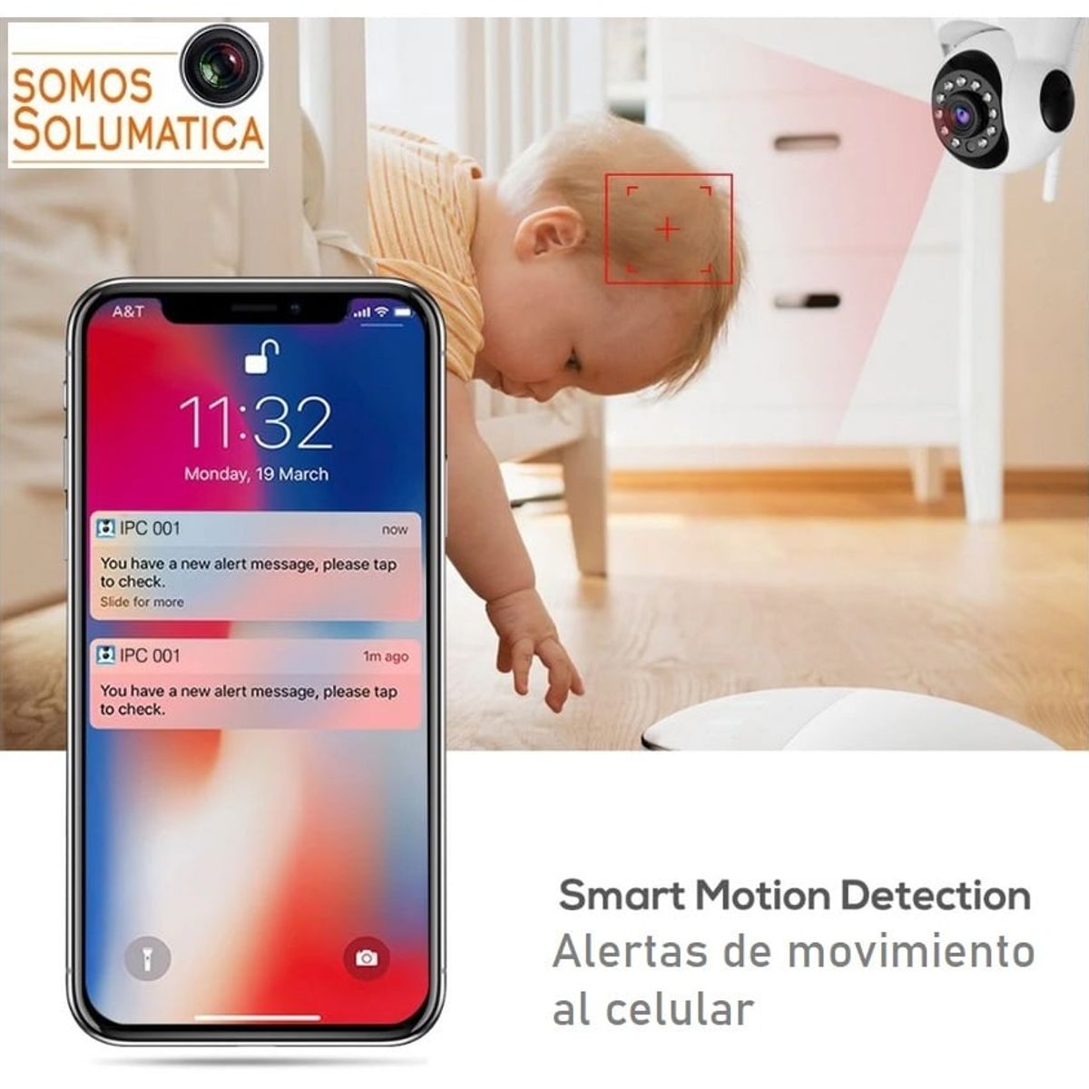 SEISA - Camara De Vigilancia Fullhd - Wifi Para Celular - Robotica Ptz Nocturna