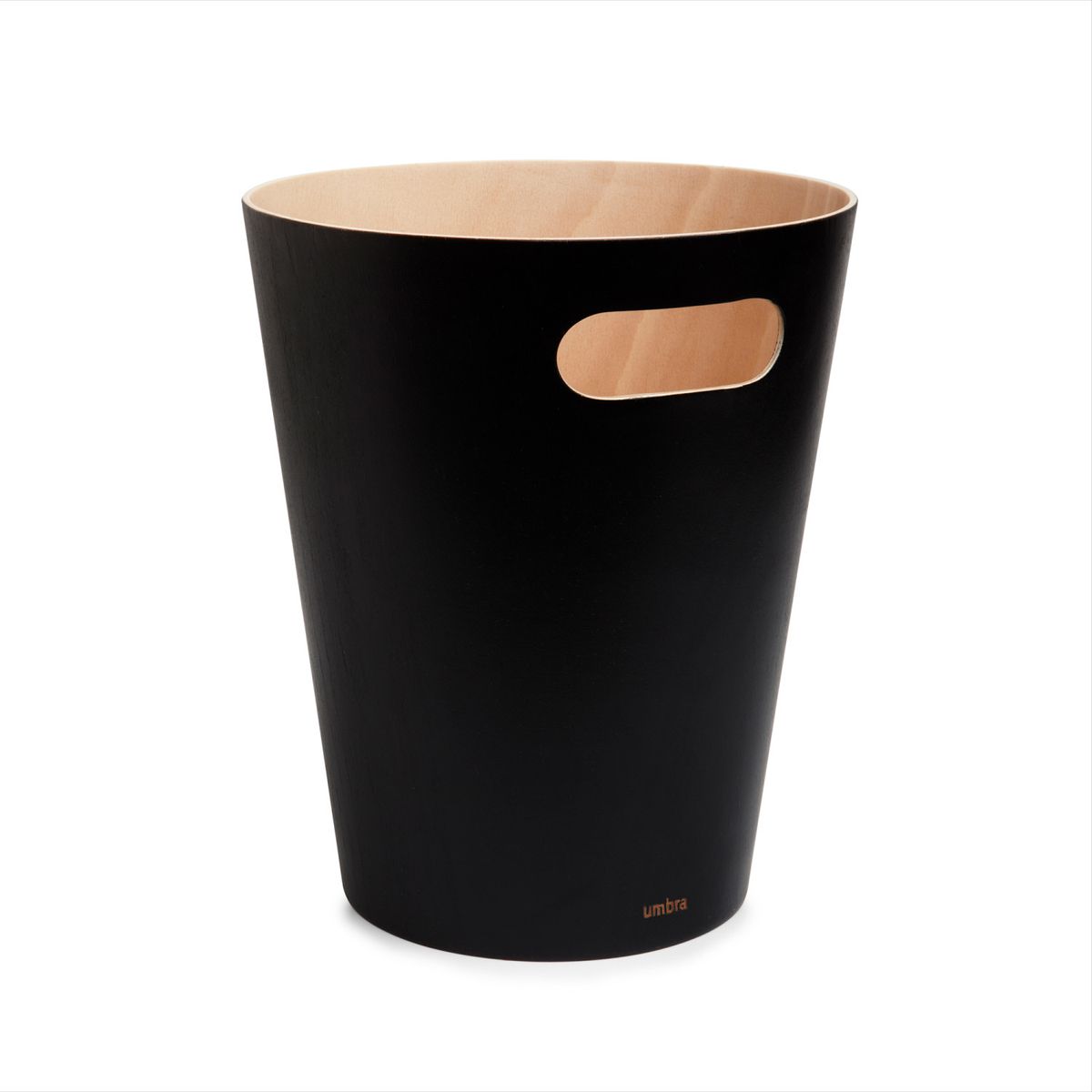UMBRA - PAPELERA WOODROW - NATURAL NEGRO