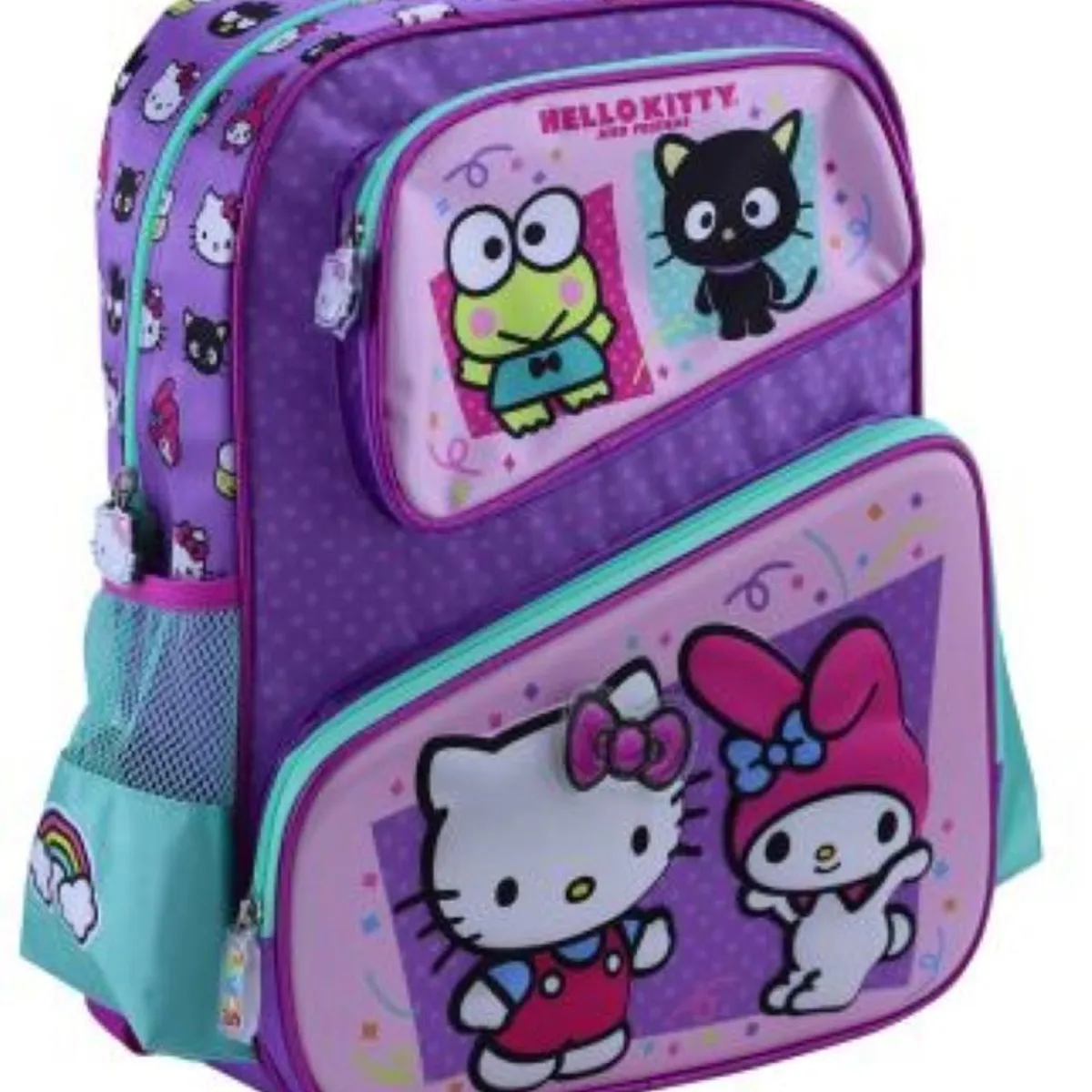 SCOOL - SET MOCHILA SCOOL 3 BOLSILLOS HELLO KITTY & FRIENDS