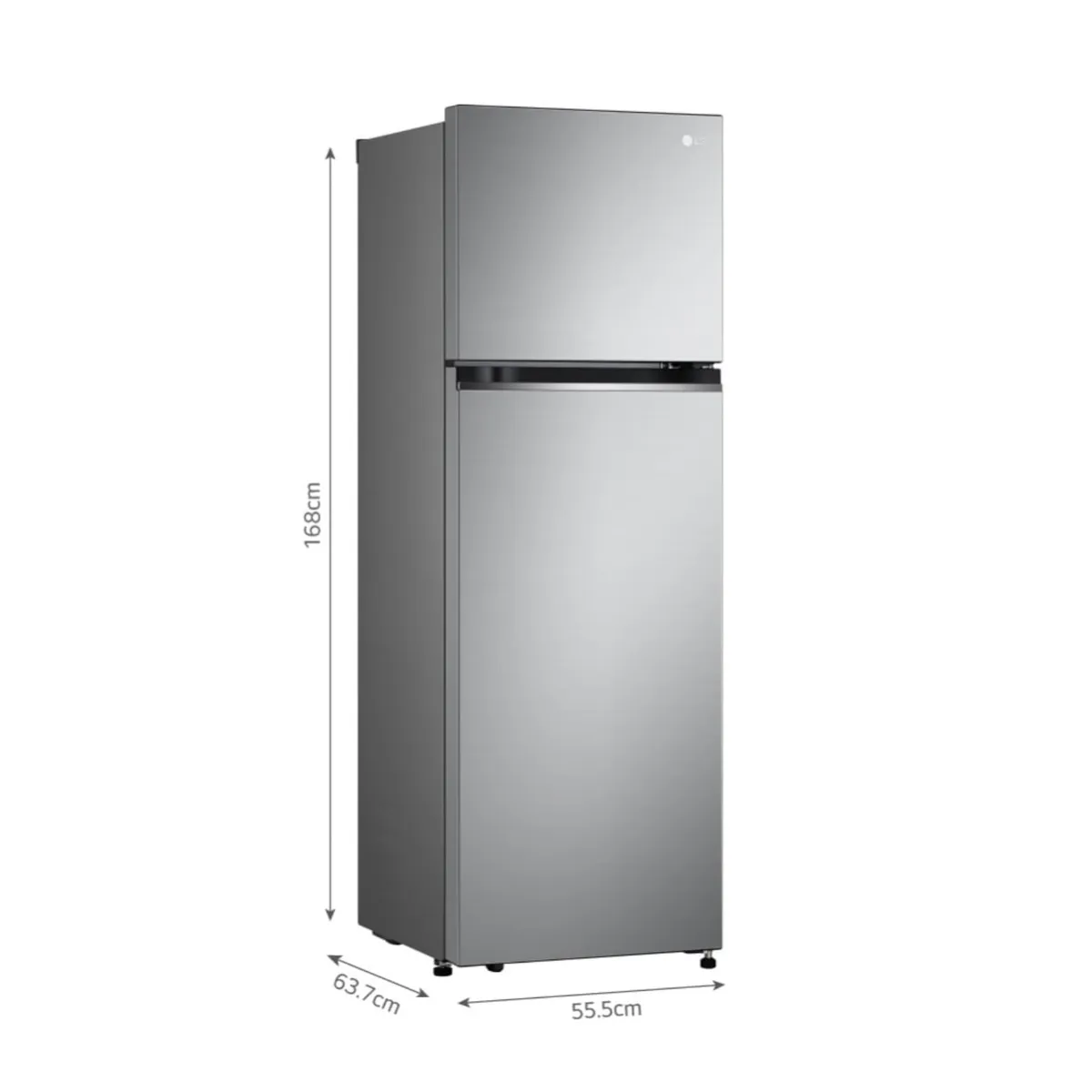 LG - REFRIGERADORA  LG  TOP FREEZER  GT26BPP PLATEADA