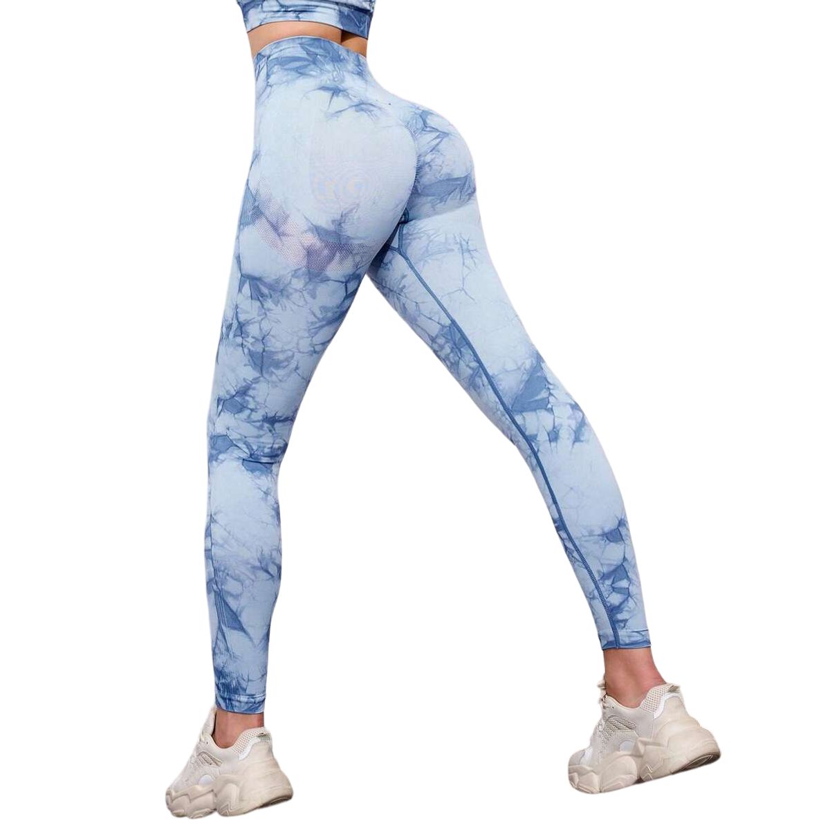 ROYAL PEACH APPAREL - Legging deportivo Tie Dye CELESTE - Ropa deportiva malla mujer gym