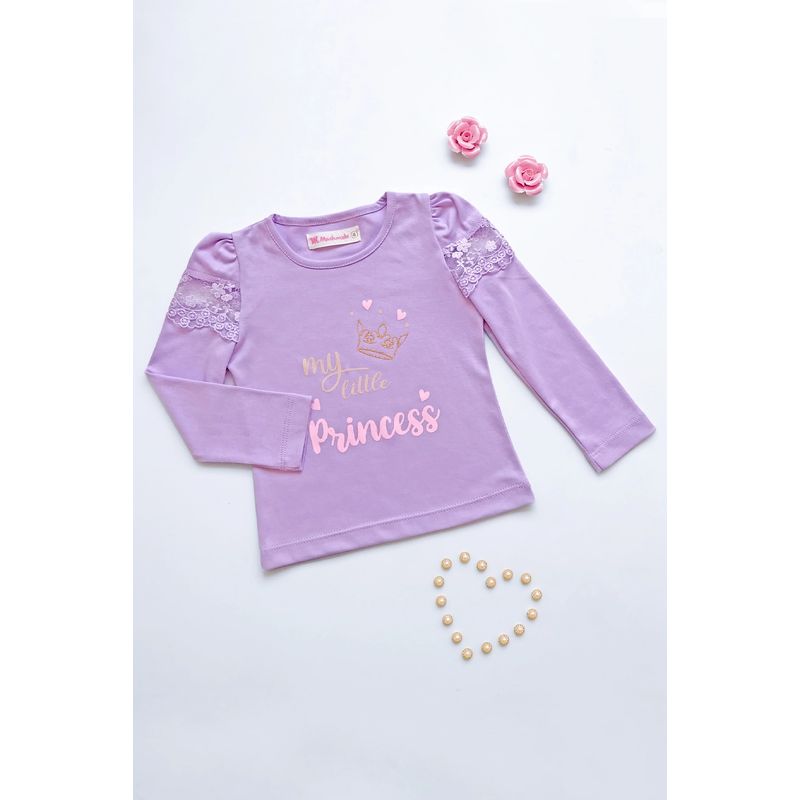 KIDS MASHMELO - Polo Estampado Con Detalles De Tull En Las Mangas Kids Mashmelo