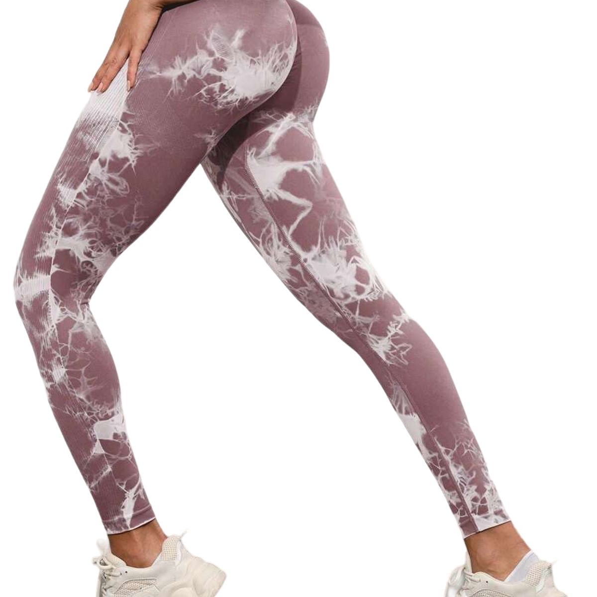 ROYAL PEACH APPAREL - Legging deportivo Tie Dye ROSA - Ropa deportiva malla mujer gym