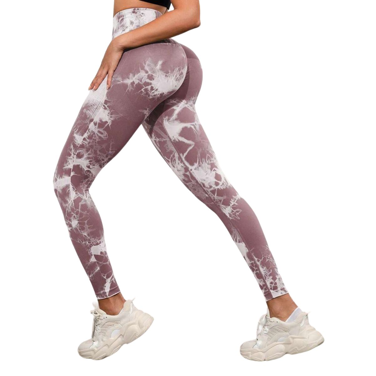 ROYAL PEACH APPAREL - Legging deportivo Tie Dye ROSA - Ropa deportiva malla mujer gym