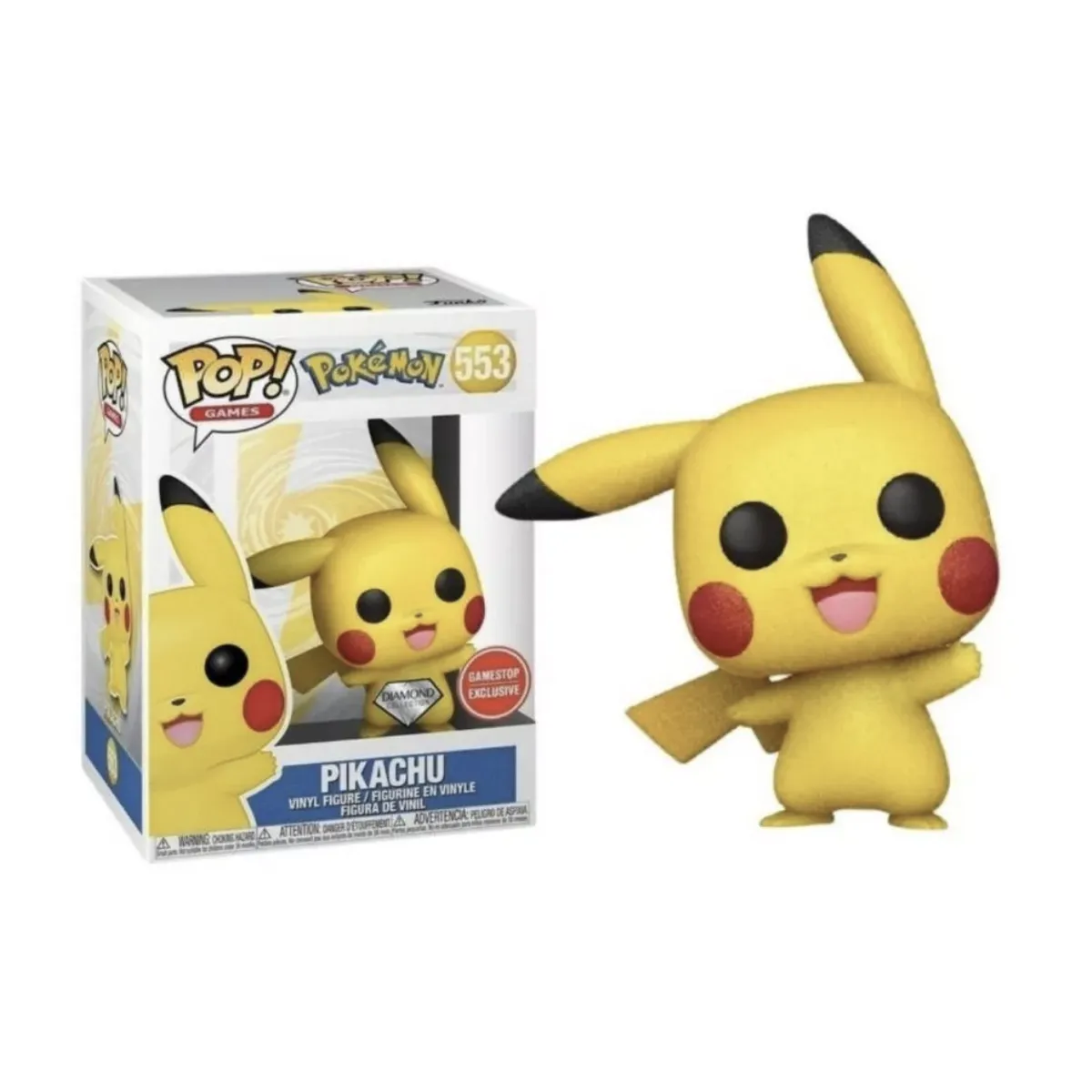 FUNKO - Pikachu Diamond Funko Pop 553 Pokemon Gamestop ExclusivO