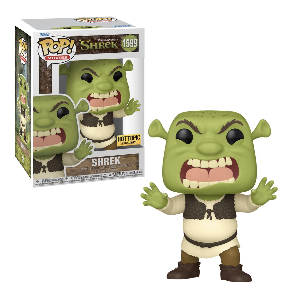 FUNKO - Shrek Asustando Funko Pop 1599 Exclusivo Hot Topic Original