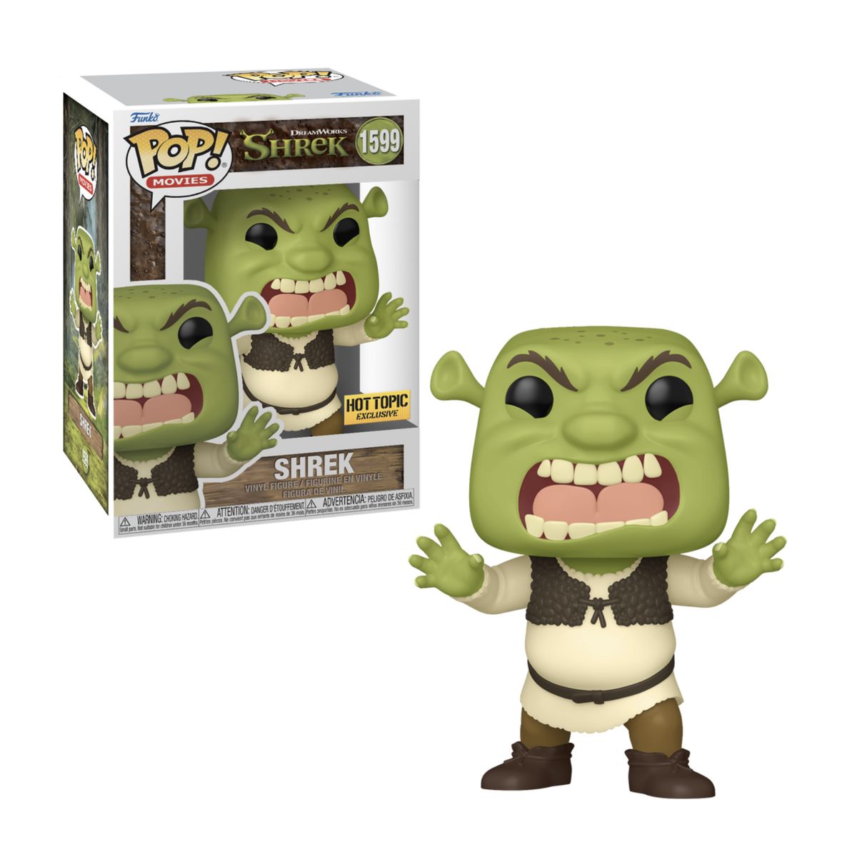 FUNKO - Shrek Asustando Funko Pop 1599 Exclusivo Hot Topic Original