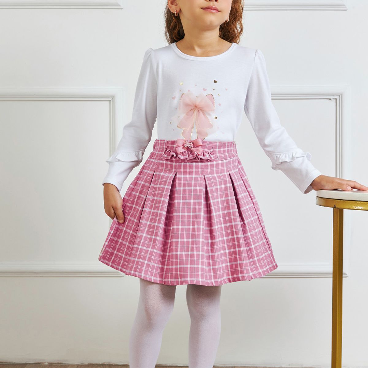 KIDS MASHMELO - Polo Con Vuelos En Las Mangas Y Estampado Kids Mashmelo