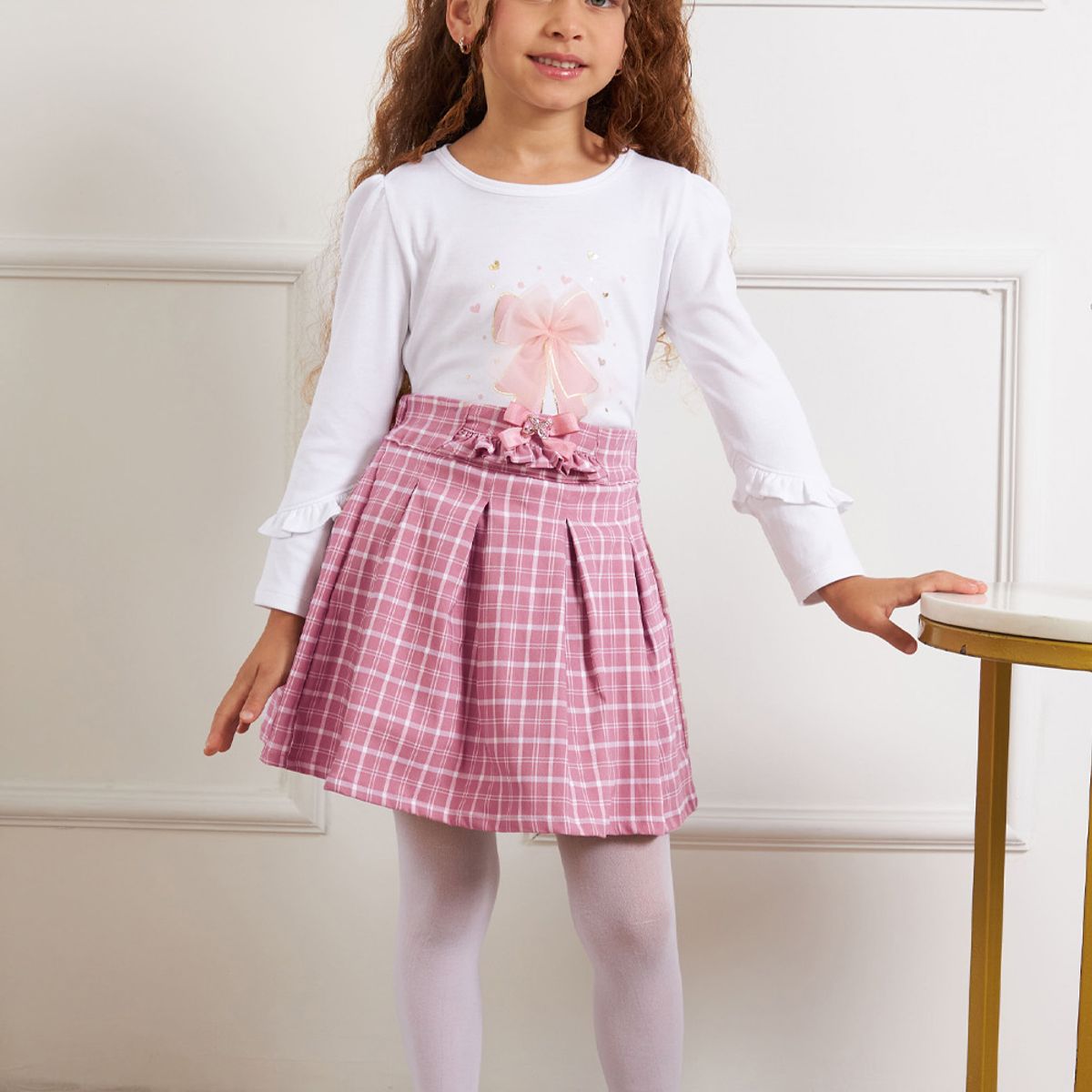 KIDS MASHMELO - Polo Con Vuelos En Las Mangas Y Estampado Kids Mashmelo