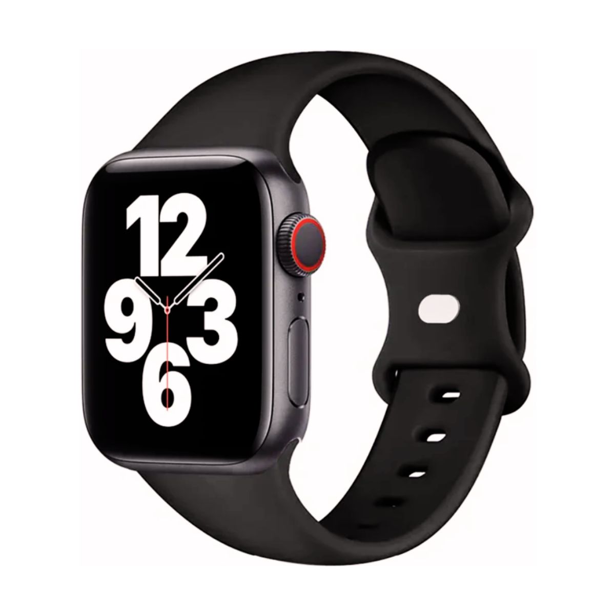 IMPORTADO MC - Correa Goma Apple Watch y Smartwatch 42-44-45-49mm Negro