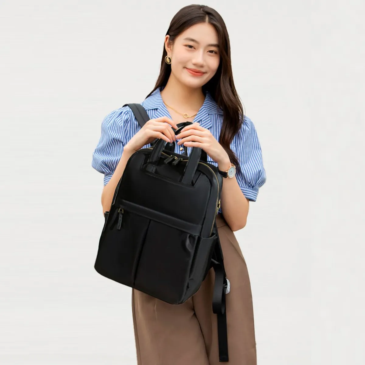 OEM - Mochila Tasya con portalaptop hasta 14 - Negro