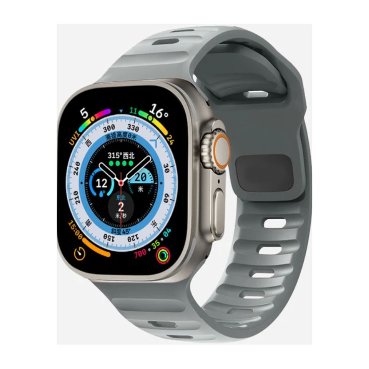 GENERICO - Correa Goma Apple Watch y Smartwatch 42-44-45-49mm xGriz