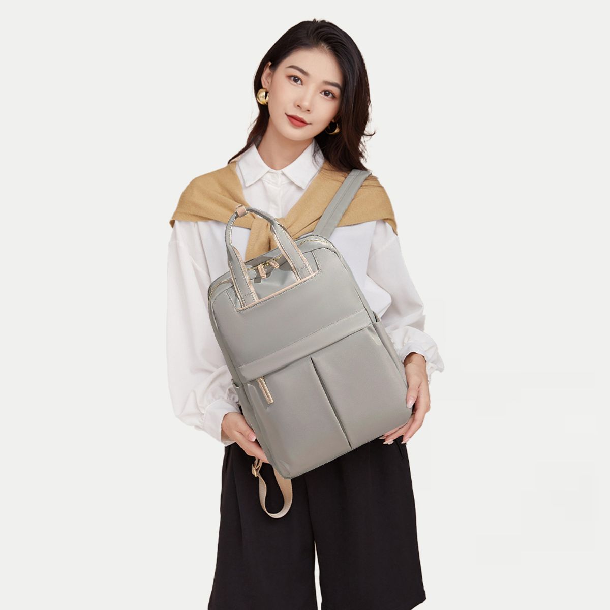 OEM - Mochila Tasya con portalaptop hasta 14 - Gris