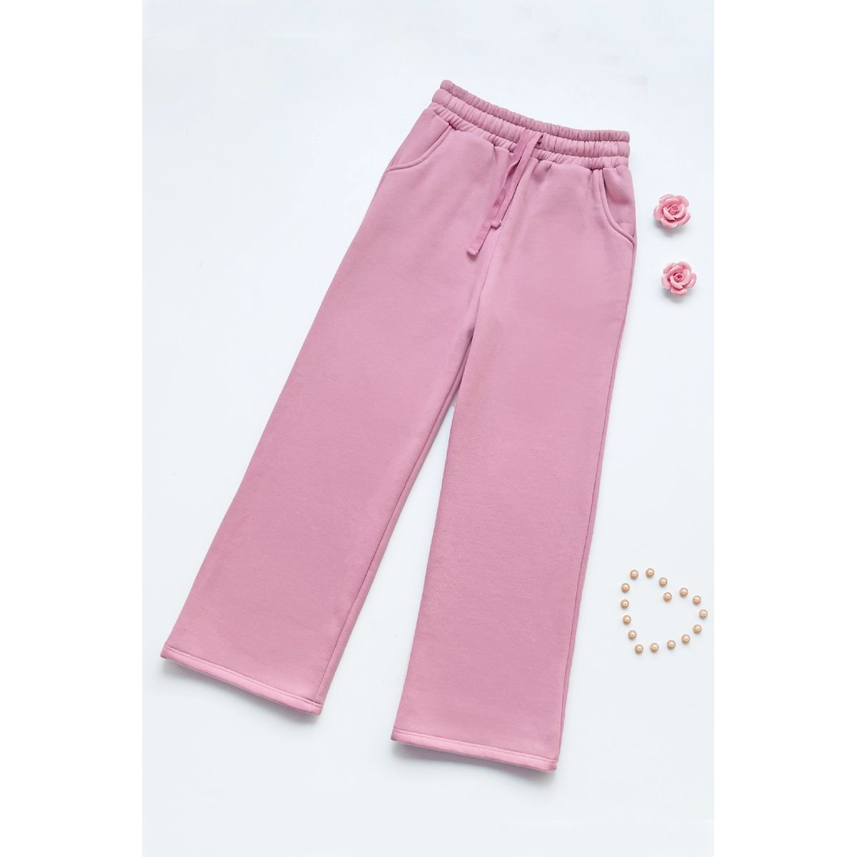 KIDS MASHMELO - Pantalon Buzo Palazo Para Niña Kids Mashmelo