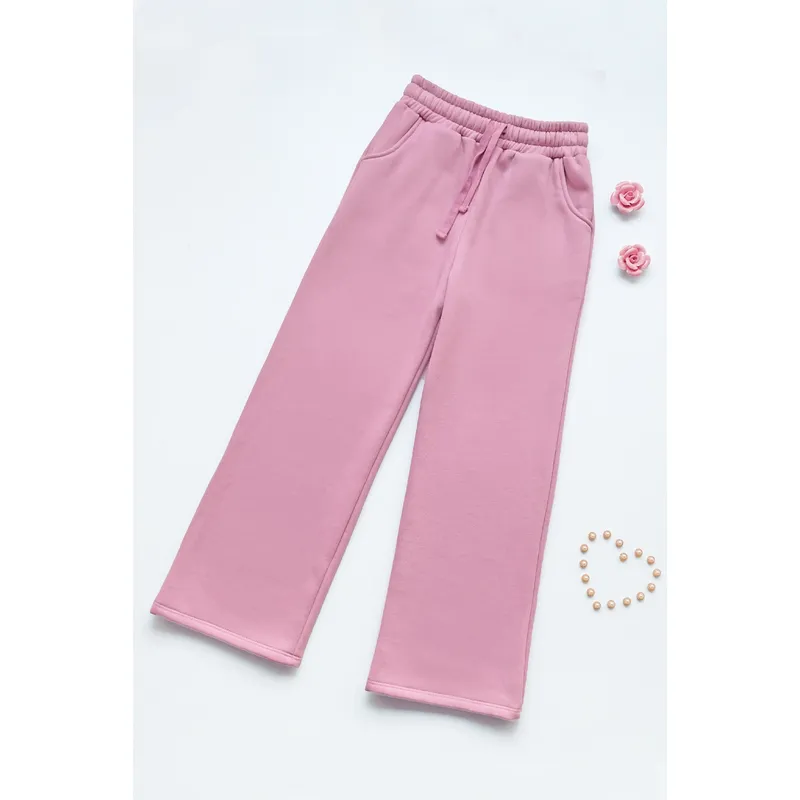 KIDS MASHMELO - Pantalon Buzo Palazo Para Niña Kids Mashmelo