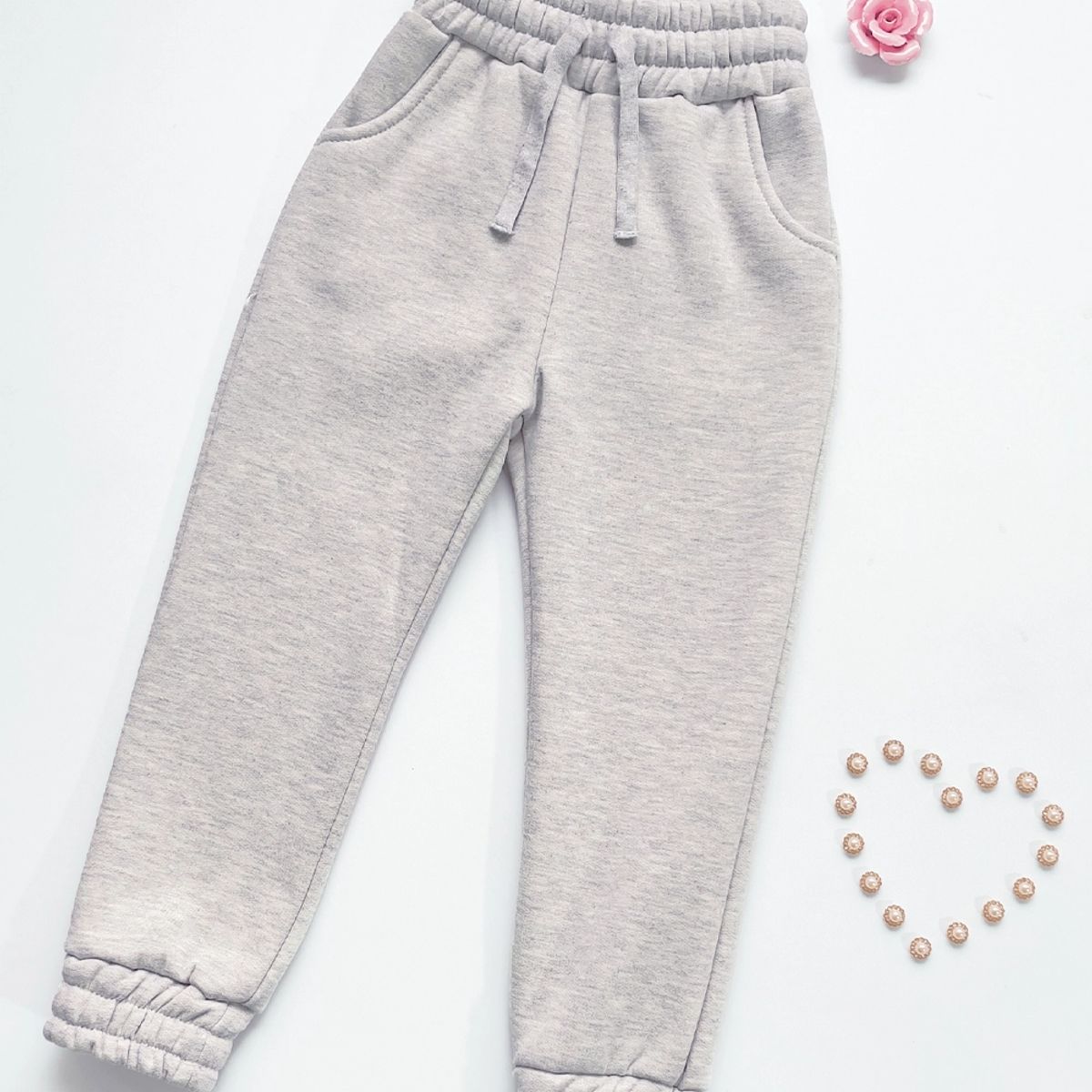 KIDS MASHMELO - Pantalon Buzo Con Bolsillo Y Pasador Para Niña Kids Mashmelo