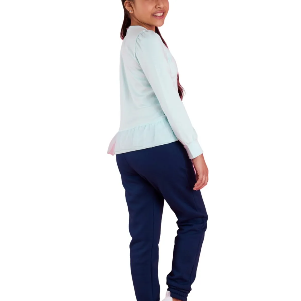 KIDS MASHMELO - Pantalon Buzo Con Bolsillo Y Pasador Para Niña Kids Mashmelo