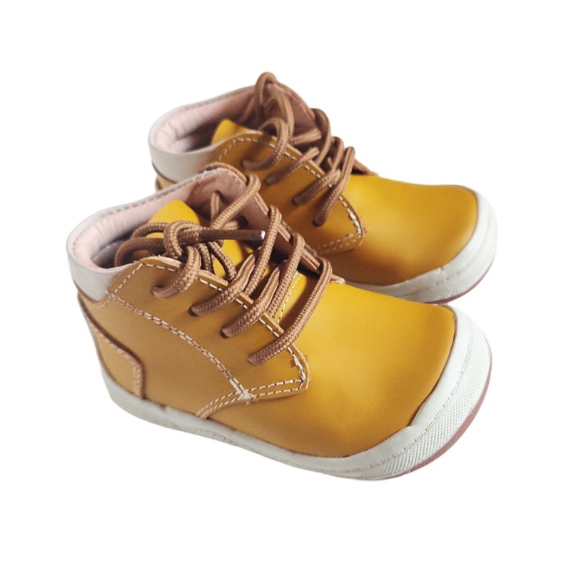 GENERICO - CALZADO CUERO NIÑO VIVAZ MOSTAZA