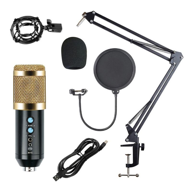 GENERICO - Microfono Condensador profesional BM858TZ USB estudio de grabación PC