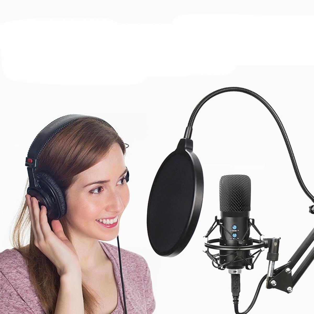 GENERICO - Microfono Condensador profesional BM858TZ USB estudio de grabación PC