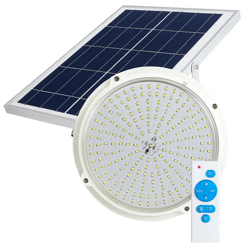 GENERICO - Lámpara Solar LED 400W Exterior con Sensor Movimiento y Control Remoto