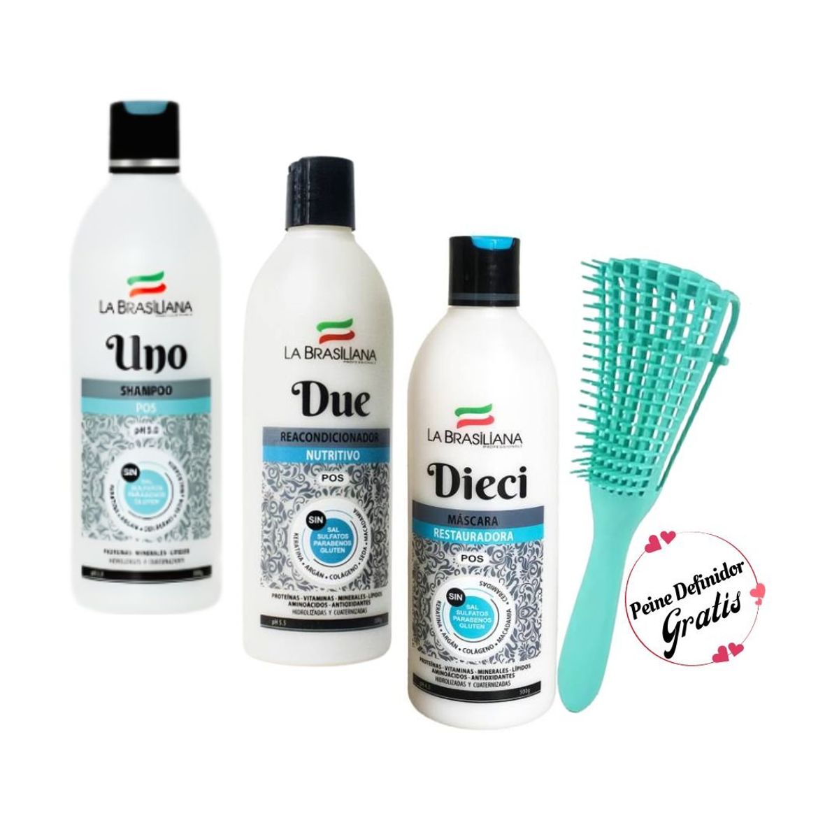 LA BRASILIANA - Pack La Brasiliana Cabello Tratado Quimicamente