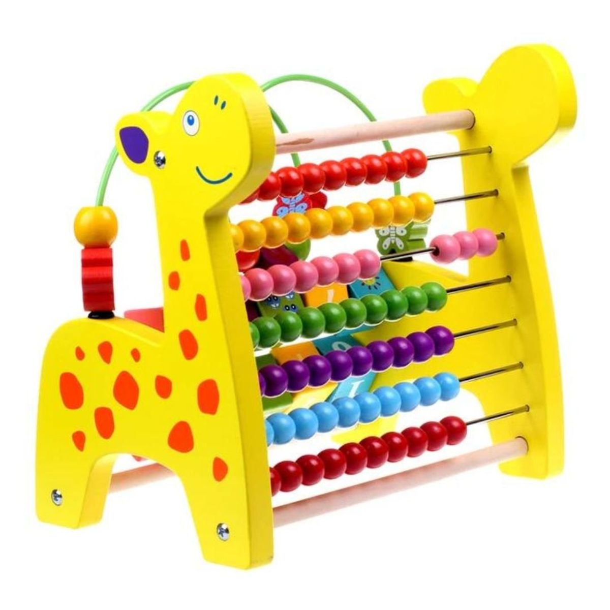 GENERICO - Juego Didáctico Laberinto Jirafa Abaco De Madera