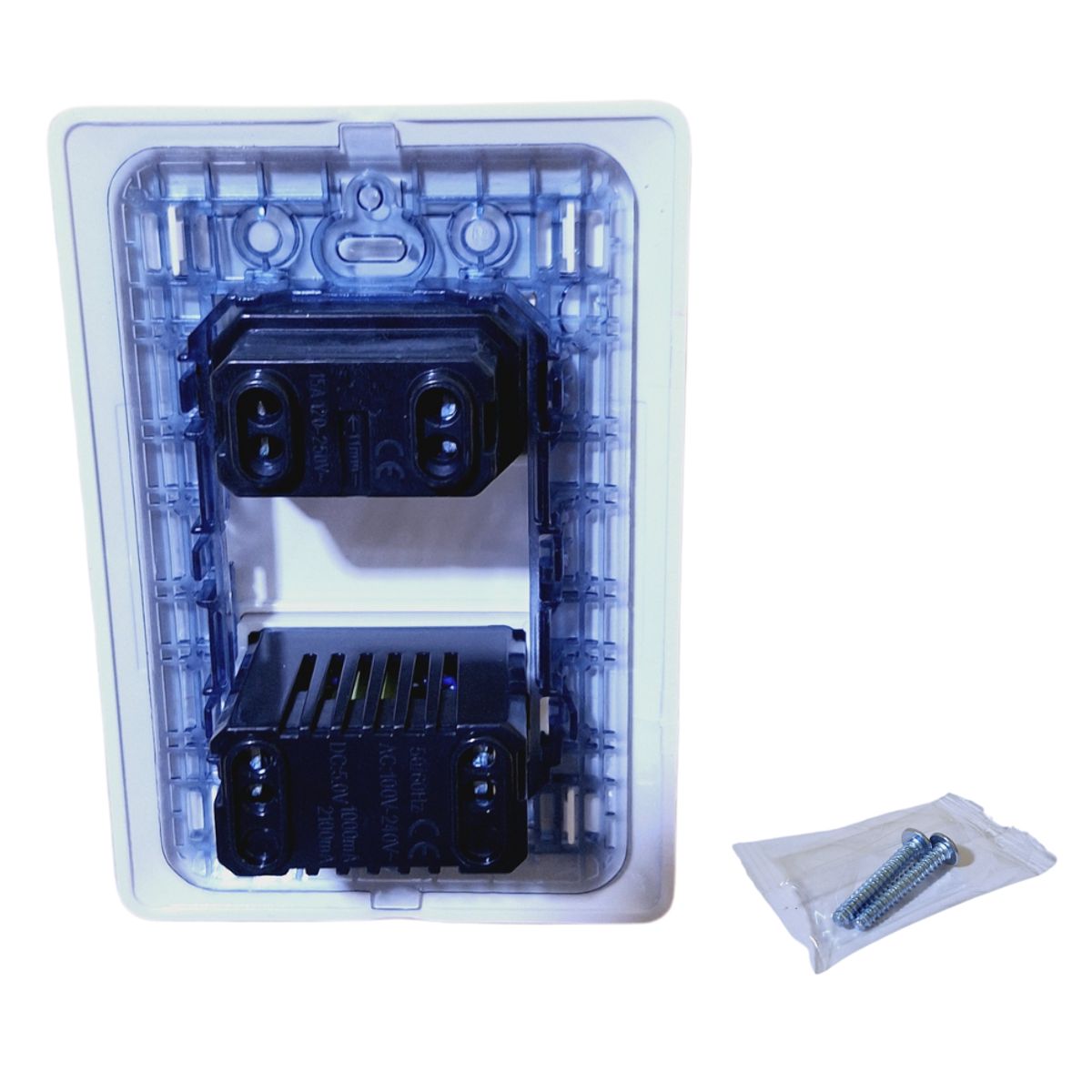 OPALUX - Tomacorriente Mixto Universal + 2 Entradas USB Con Proteccion