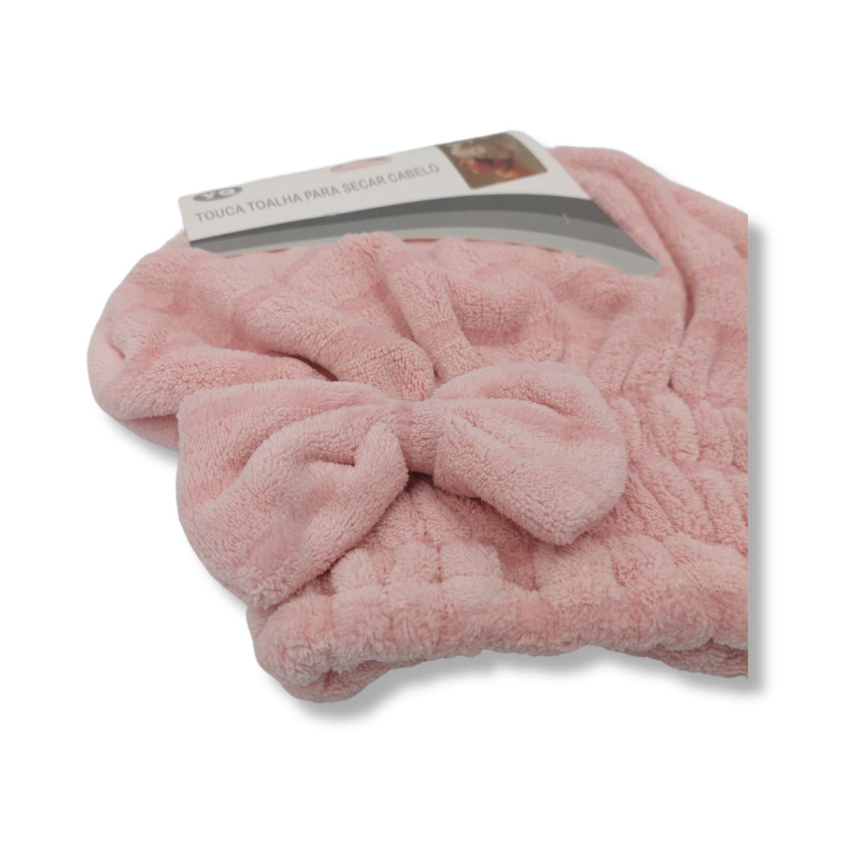 GENERICO - Toalla Gorro para Cabello color Rosa