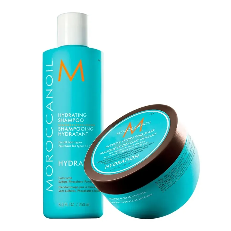 MOROCCANOIL - MOROCCANOIL HYDRATION – Dúo Shampoo 250 ml + Mascarilla Intensa 250 ml