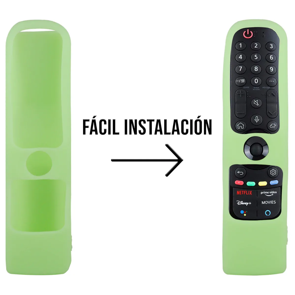 LH ELECTRONIC - Funda de Control LG Magic MR23 MR22 MR21 Verde
