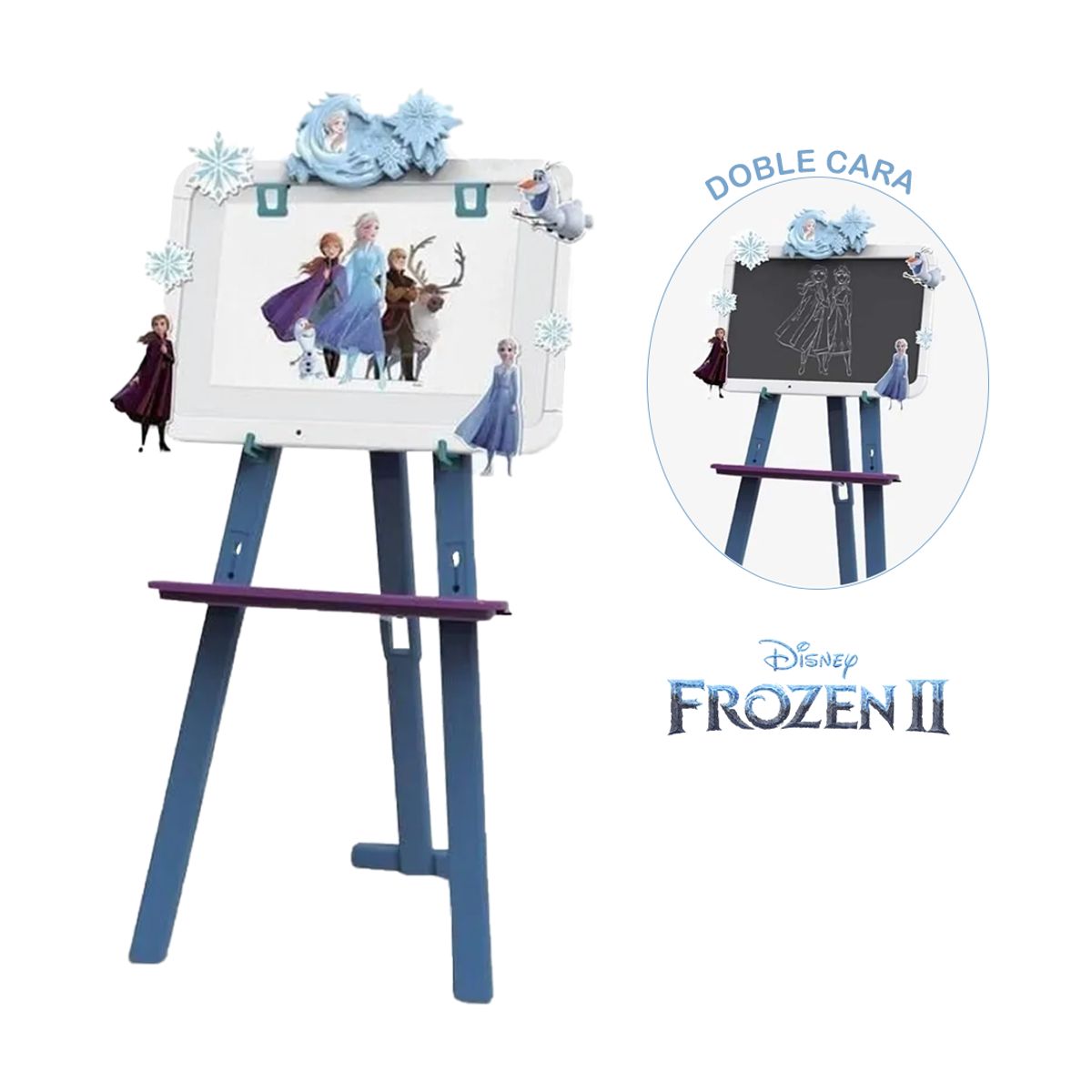 GENERICO - Pizarra Reversible 2 en 1 Frozen II
