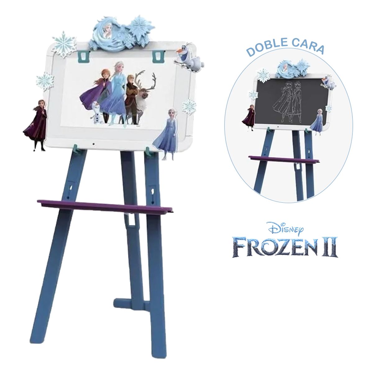 DISNEY - Pizarra Reversible 2 en 1 Frozen II