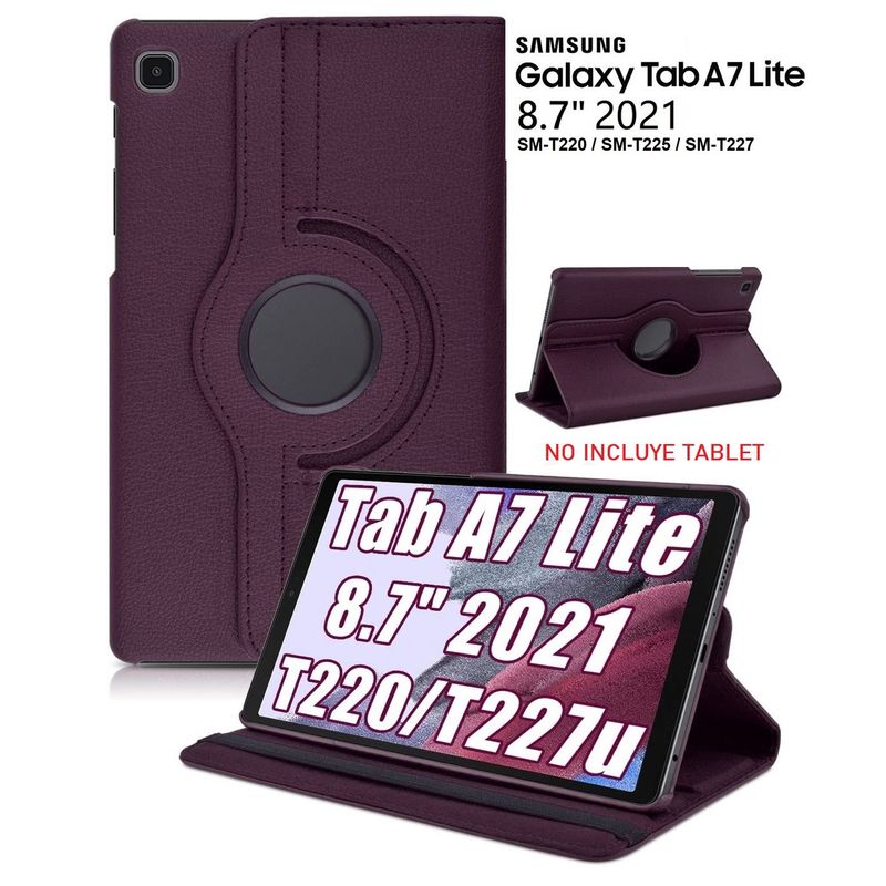 GENERICO - Funda de Cuero para Samsung Tab A7 Lite 8.7 SM-T220 Protector Case