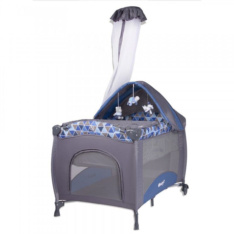 EBABY - Cuna Corral Mecedora SALLY 716-1 Azul
