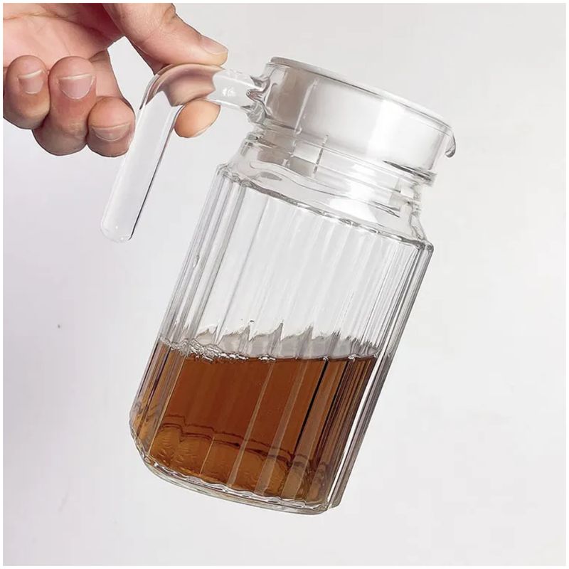 GENERICO - Jarra de vidrio con tapa - 500ml