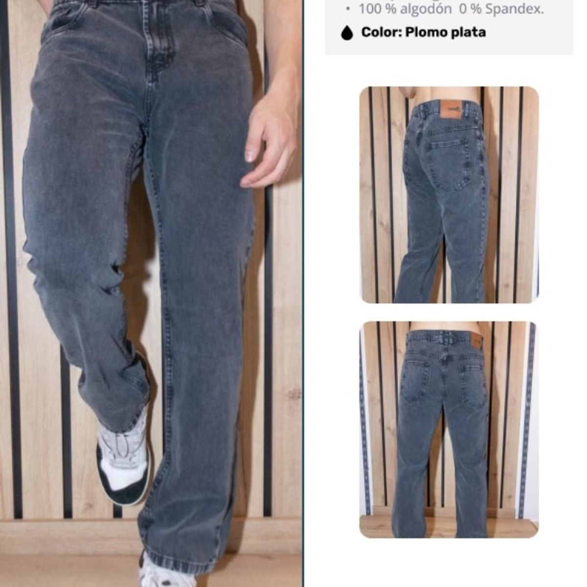 GENERICO - PANTALON JEAN  PARA HOMBRE