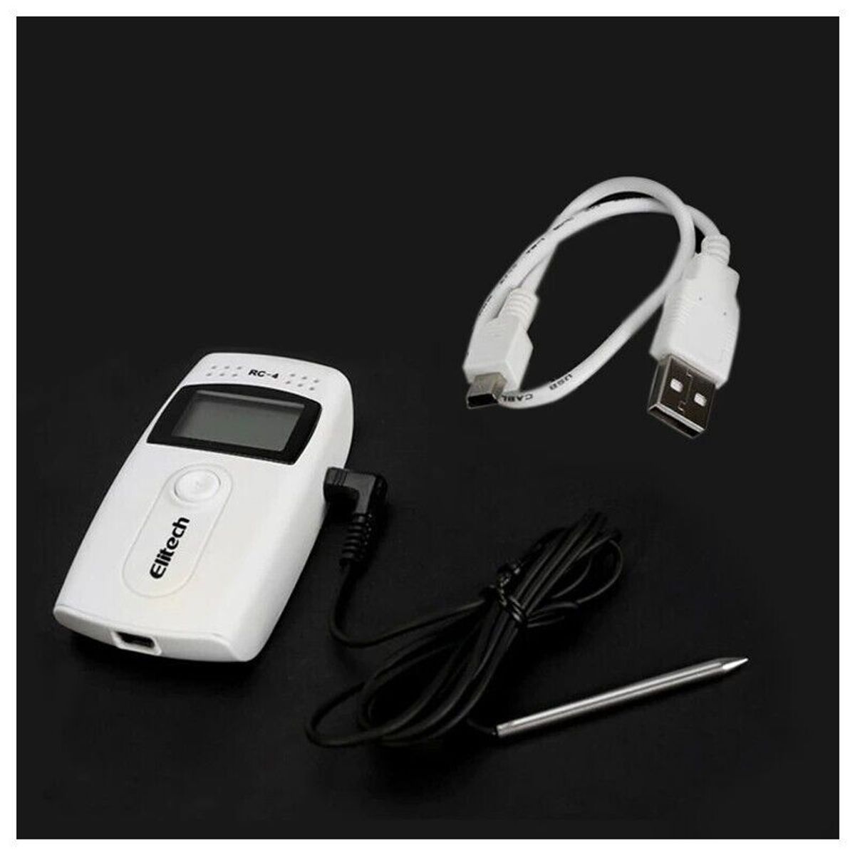 OEM - Data Logger con Sensor de Temperatura de Botella Glicol ELITECH RC-4G