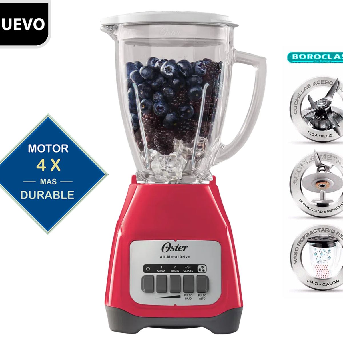 OSTER - Combo Licuadora BLSTKAG-MPB + Hervidor  BVSTKT4177M