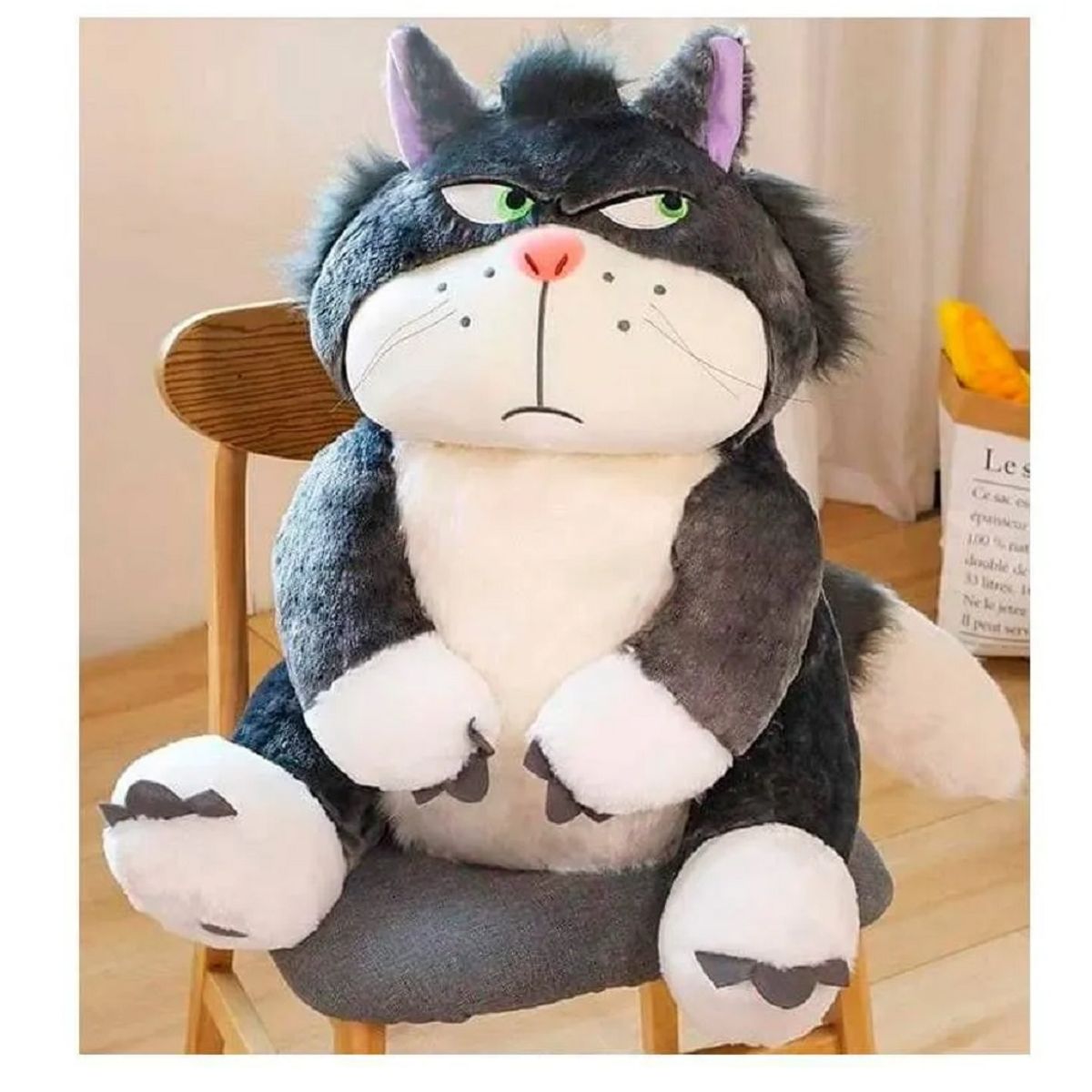 OEM - Peluche Gato Lucifer Importado - Mide 85 cm alto