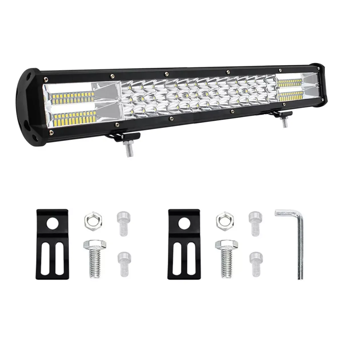 GENERICO - Barra Triple Led 22 Pulgadas Recta 64800LM