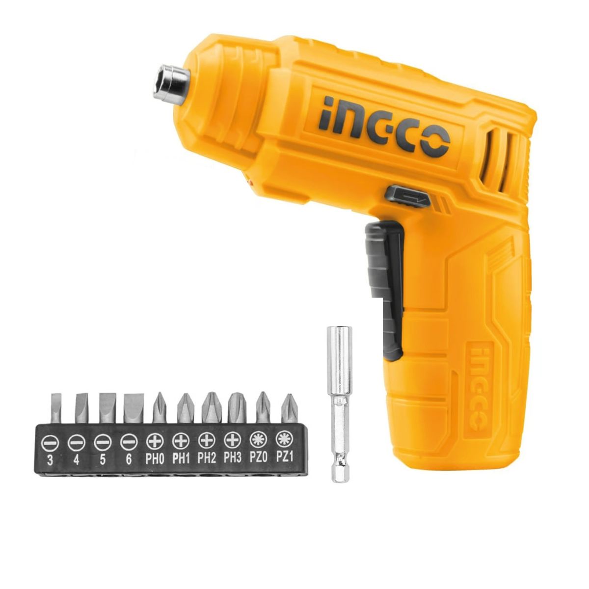INGCO TOOLS - Atornillador destornillador inalambrico 10 puntillas magneticas, INGCO