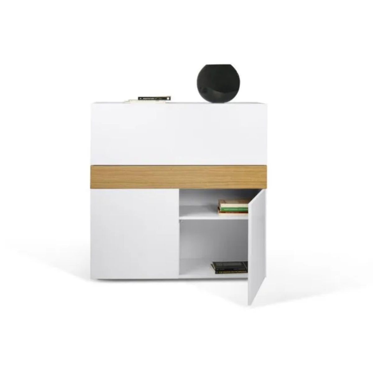 TU MESITA - Escritorio Plegable Focus color BlancoDuna 2 puertas TU MESITA